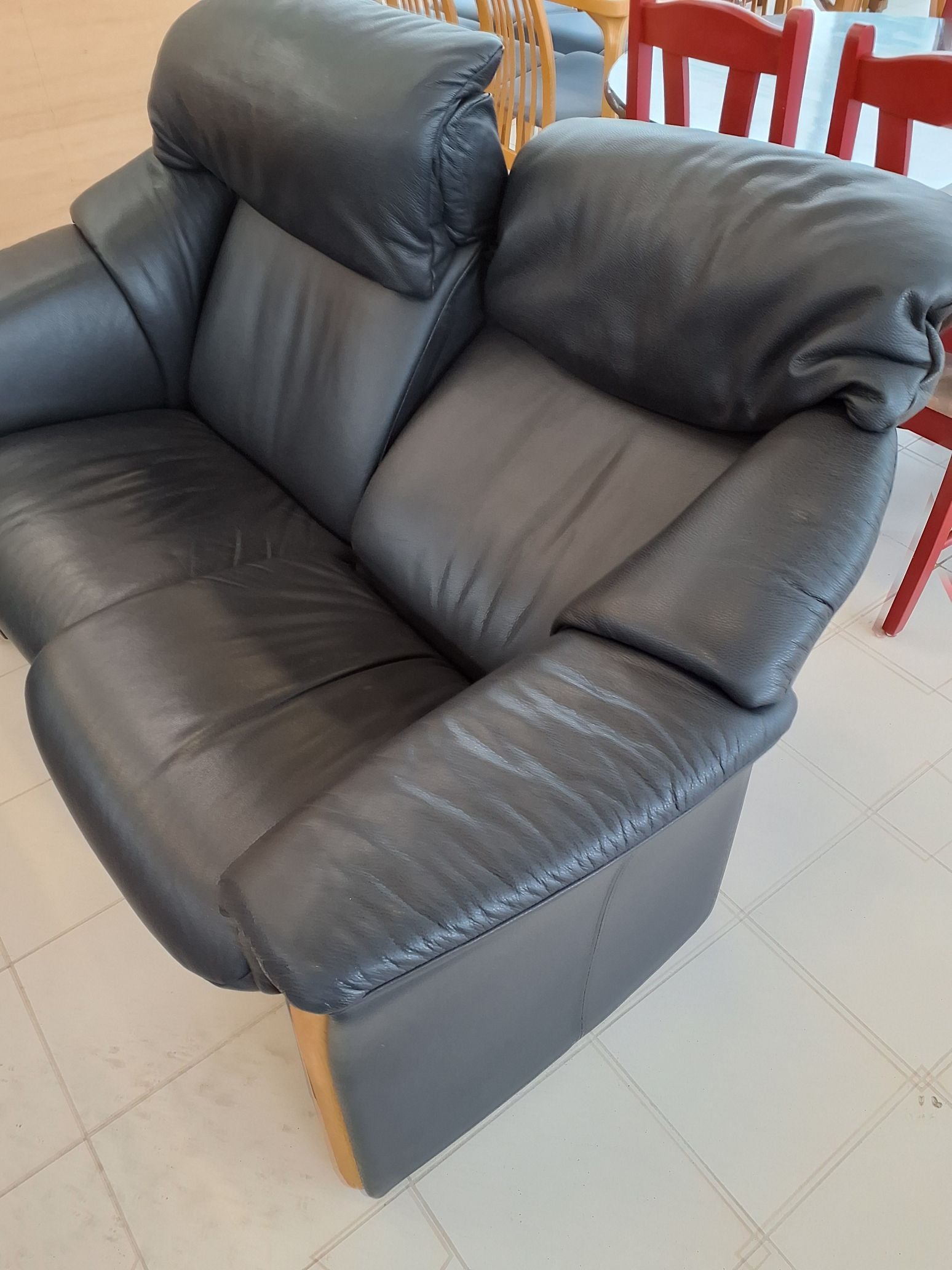2 pers sort sofa